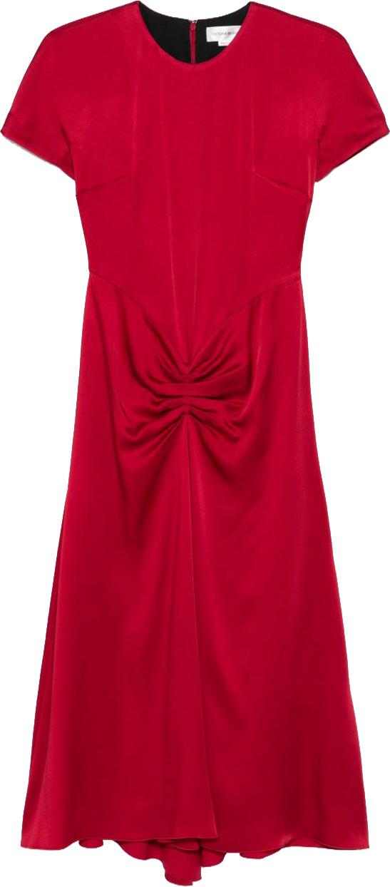25FW 빅토리아 베컴 미디 원피스 1325WDR006571BROSE RED