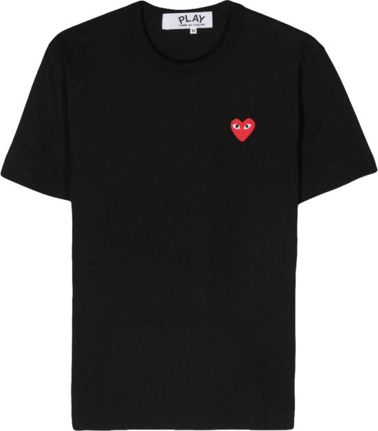 26SS 꼼데가르송 반팔 티셔츠 AXT1081 BLACK