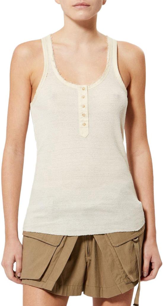26SS 이자벨마랑 민소매 티셔츠 TS0318FAD2K02I23EC BEIGE - ISABEL MARANT