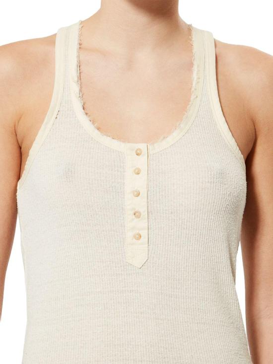 26SS 이자벨마랑 민소매 티셔츠 TS0318FAD2K02I23EC BEIGE - ISABEL MARANT