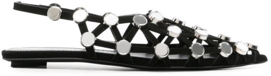  디 아티코 플랫 슈즈 246WS801L007SR100 BLACK