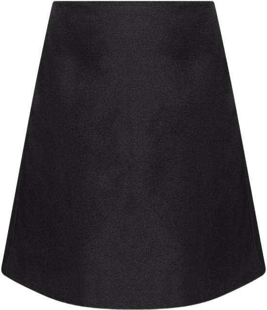 25FW 알렉산더 맥퀸 미디 스커트 832556QEAGH1000 BLACK