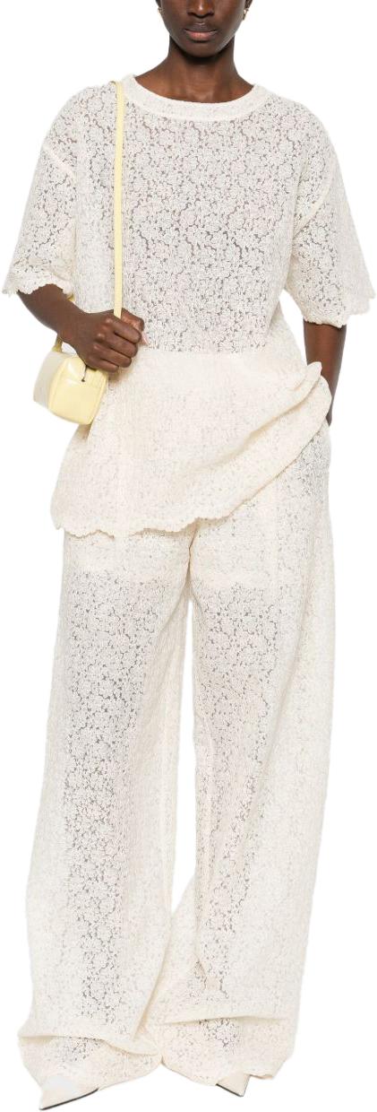 26SS 에르마노 설비노 팬츠 D482P360EQF20304 WHITE - ERMANNO SCERVINO