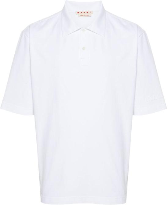 25SS 마르니 폴로 티셔츠 POMU0037X0UTC40600W01 WHITE