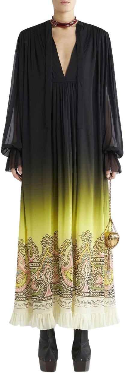  에트로 롱 원피스 1256043420700 BLACK - ETRO