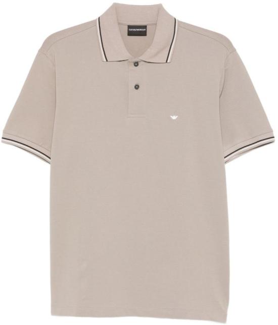 26SS 엠포리오 아르마니 폴로 티셔츠 EM004607AF23090U8049 TAUPE