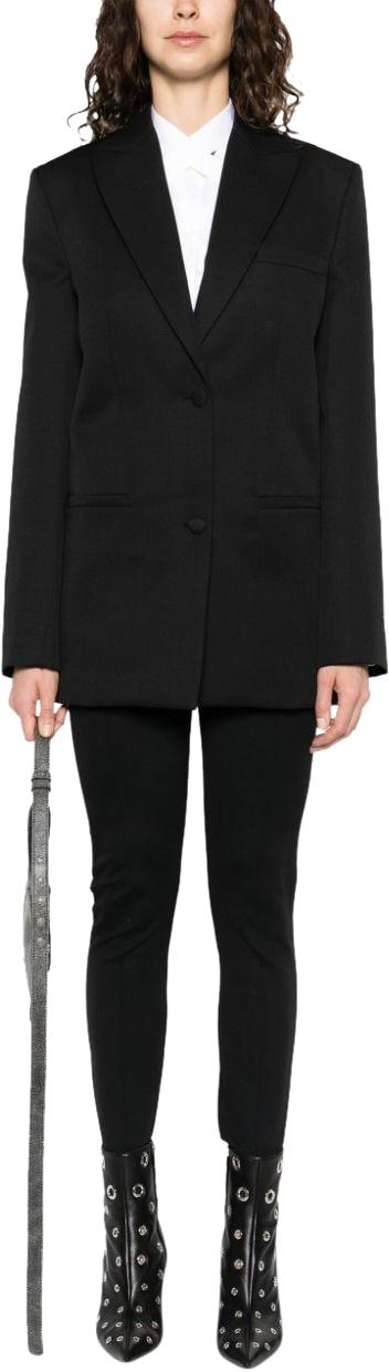  오프화이트 수트 자켓 OWEF099C99FAB0011010 BLACK - OFF WHITE