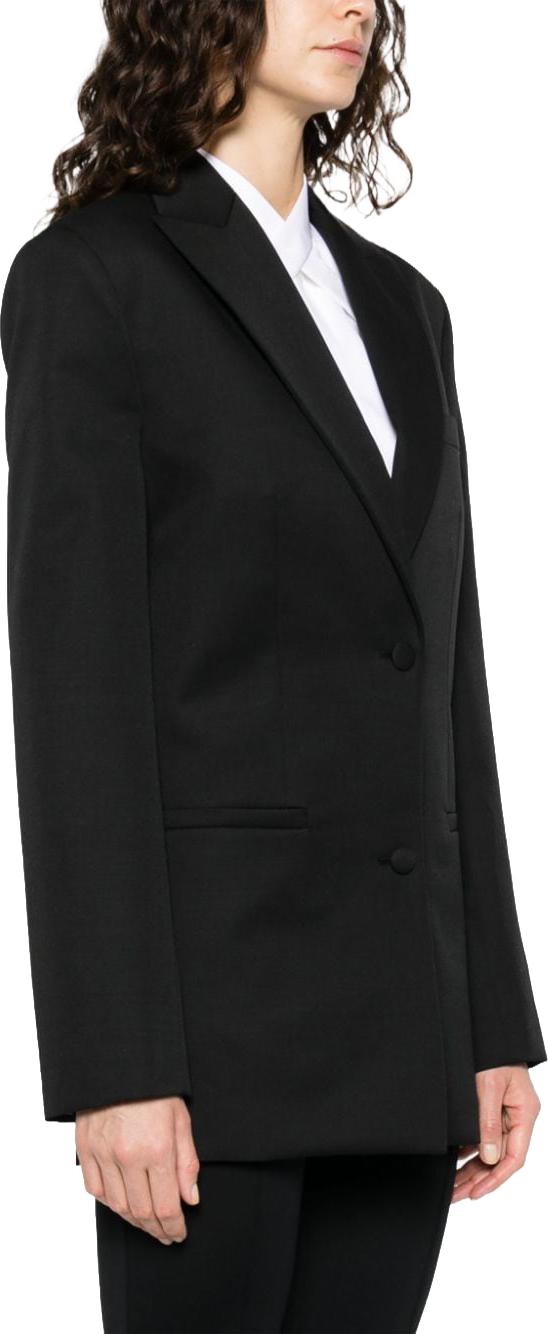  오프화이트 수트 자켓 OWEF099C99FAB0011010 BLACK - OFF WHITE