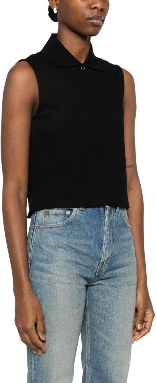 26SS 생로랑 폴로 티셔츠 862601Y37ZE1000 BLACK - SAINT LAURENT