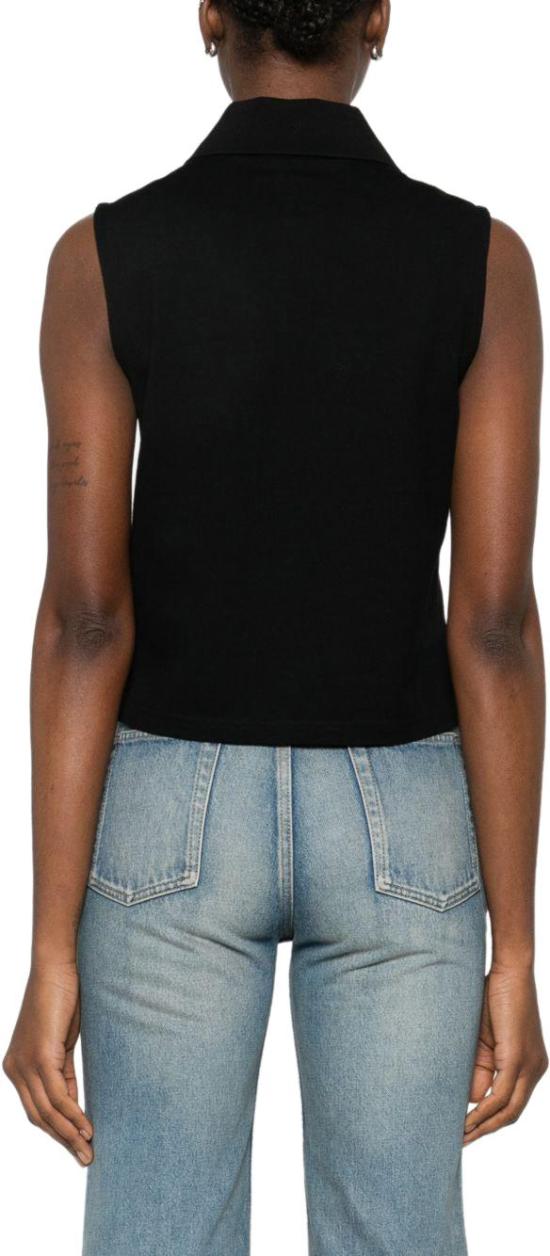 26SS 생로랑 폴로 티셔츠 862601Y37ZE1000 BLACK - SAINT LAURENT