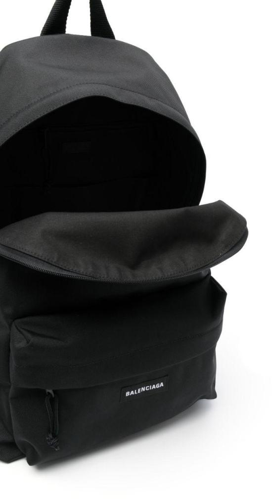 26SS 발렌시아가 로고 패치 익스플로러 백팩 5032212VZ371000 BLACK - BALENCIAGA