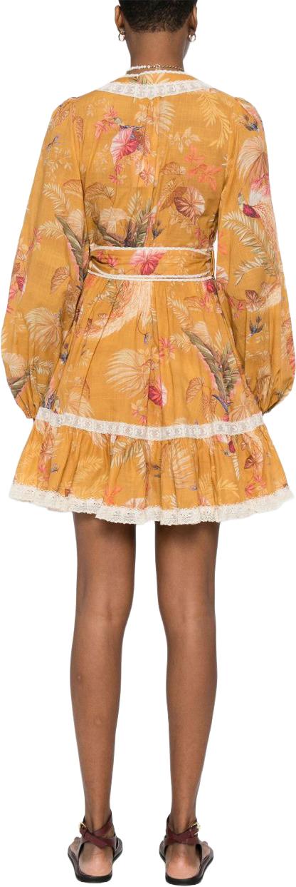 25FW 짐머만 숏 원피스 3245DSS253MTDPFL YELLOW - ZIMMERMANN