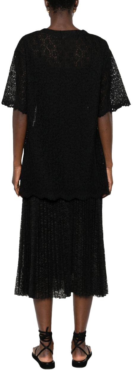26SS 에르마노 설비노 반팔 티셔츠 D482L342EQF95708 BLACK - ERMANNO SCERVINO