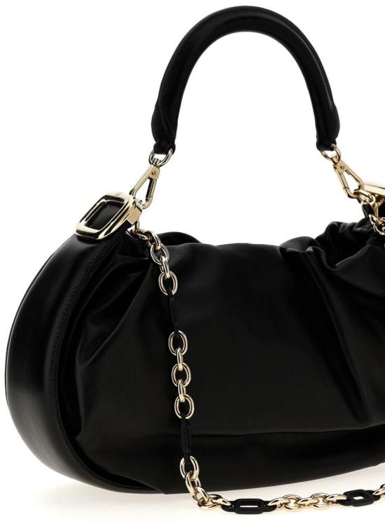 25SS 로저비비에 비브 초크 로얄 미디엄 핸드백 RBWAOGS0300YDRB999 BLACK - ROGER VIVIER