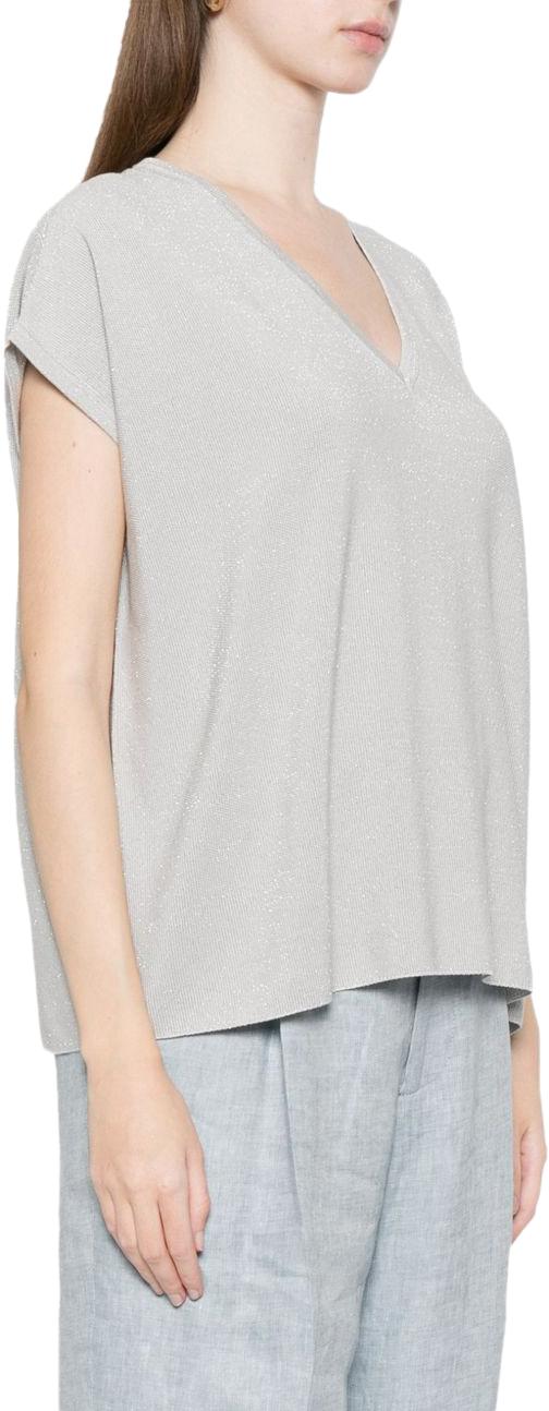 26SS 파비아나 필리피 민소매 티셔츠 MAD276F486M2208200 GREY - FABIANA FILIPPI