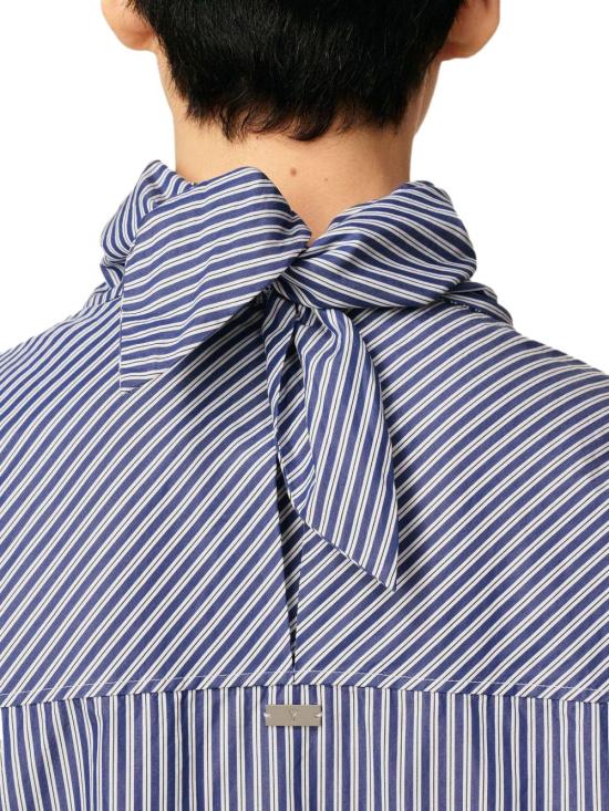 25FW 아미 울 롱 슬리브 반다나 블라우스 UTP801DCO01334901 BLUE - AMI