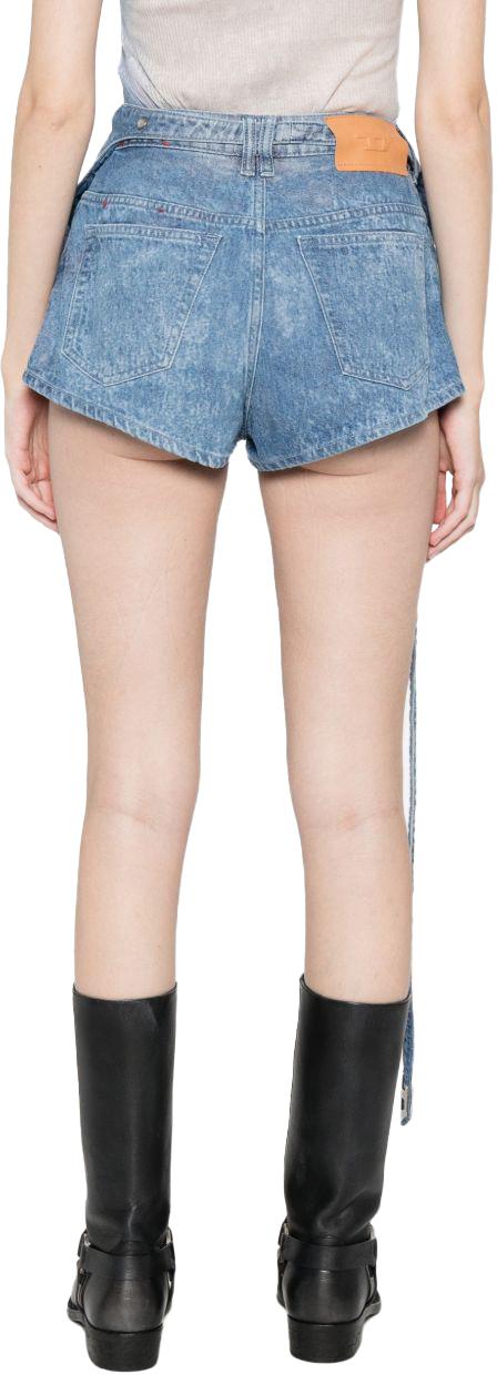 26SS 디젤 드-드렉사-Fsi1 쇼츠 인 새틴 데님 A2377009P2301 BLUE - DIESEL