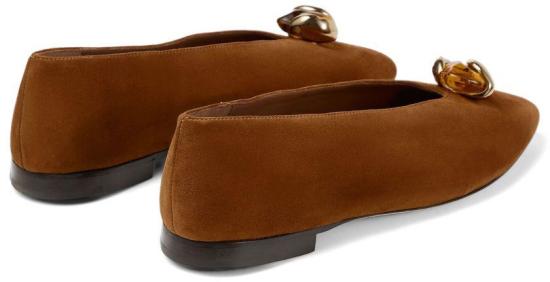 26FW 지미추 플랫 슈즈 MARGOTFLATBSBTANAMBER BROWN - JIMMY CHOO