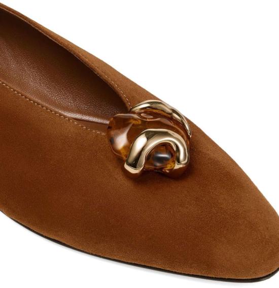 26FW 지미추 플랫 슈즈 MARGOTFLATBSBTANAMBER BROWN - JIMMY CHOO