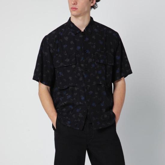26SS 사카이 반팔 셔츠 2603977MVI 001 BLACK