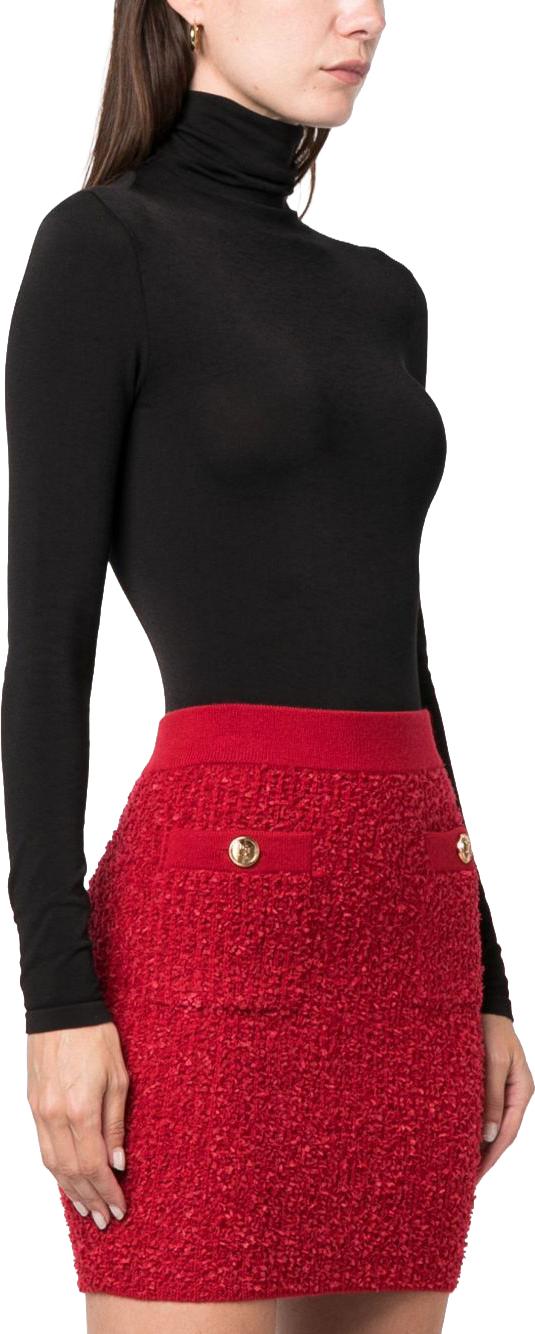 26FW 월포드 바디수트 티셔츠 750837005 BLACK - WOLFORD