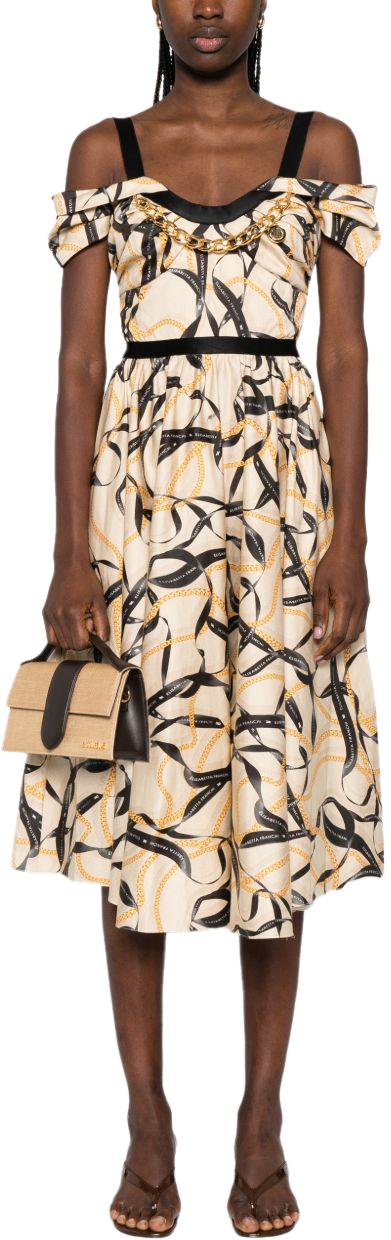 26SS 엘리자베타프랜치 미디 원피스 AB91061E2045 BEIGE - ELISABETTA FRANCHI