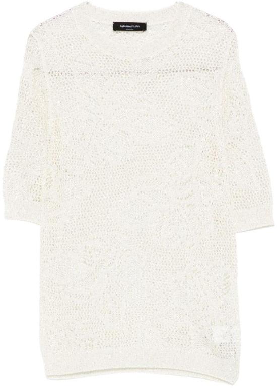 26SS 파비아나 필리피 반팔 티셔츠 MAD276F131D8640150 WHITE
