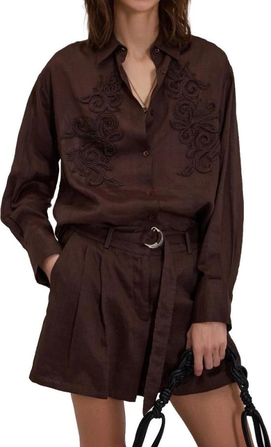 26SS 에르마노 피렌제 셔츠 D48EK029E37MF190 BROWN - ERMANNO FIRENZE