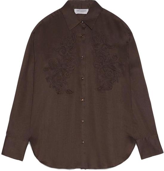 26SS 에르마노 피렌제 셔츠 D48EK029E37MF190 BROWN