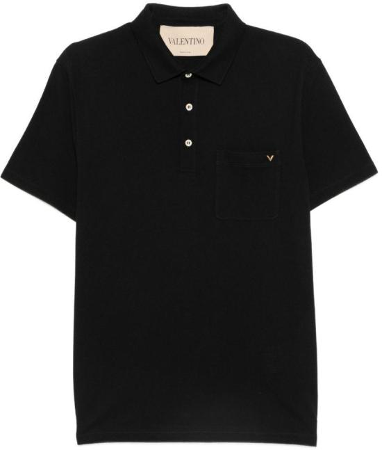 26FW 발렌티노 가라바니 폴로 티셔츠 VMH04VBMD0NO BLACK