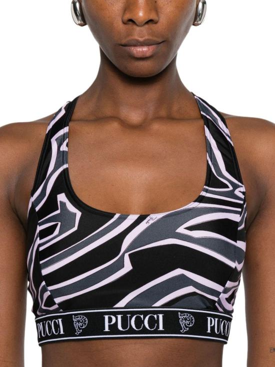 25FW 에밀리오푸치 트레이닝 티셔츠 5UTP555U855052 BLACK - EMILIO PUCCI