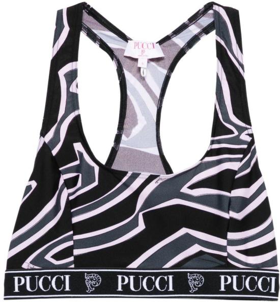 25FW 에밀리오푸치 트레이닝 티셔츠 5UTP555U855052 BLACK