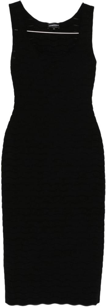 26SS 엠포리오 아르마니 미디 원피스 EW003024AF22468UC001 BLACK