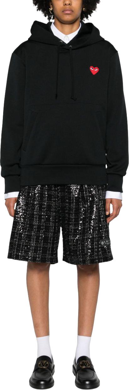 26SS 꼼데가르송 후드 티셔츠 AXT174D1 BLACK - COMME DES GARCONS