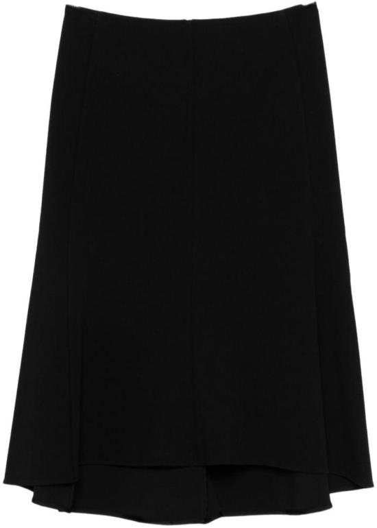26SS 질샌더 미디 스커트 J02MA0365J20340001 BLACK