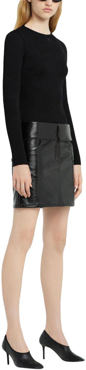 25SS 쿠레쥬 숏 스커트 125CJU218VY00149999 BLACK - COURREGES