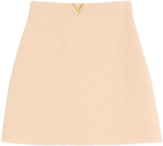 26SS 발렌티노 가라바니 숏 스커트 BRAEH09VMET5 BEIGE