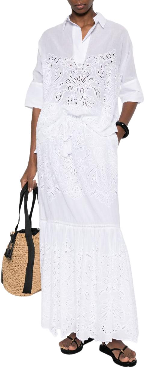 26SS 에르마노 피렌제 롱 스커트 D48EO012EN0MF010 WHITE - ERMANNO FIRENZE