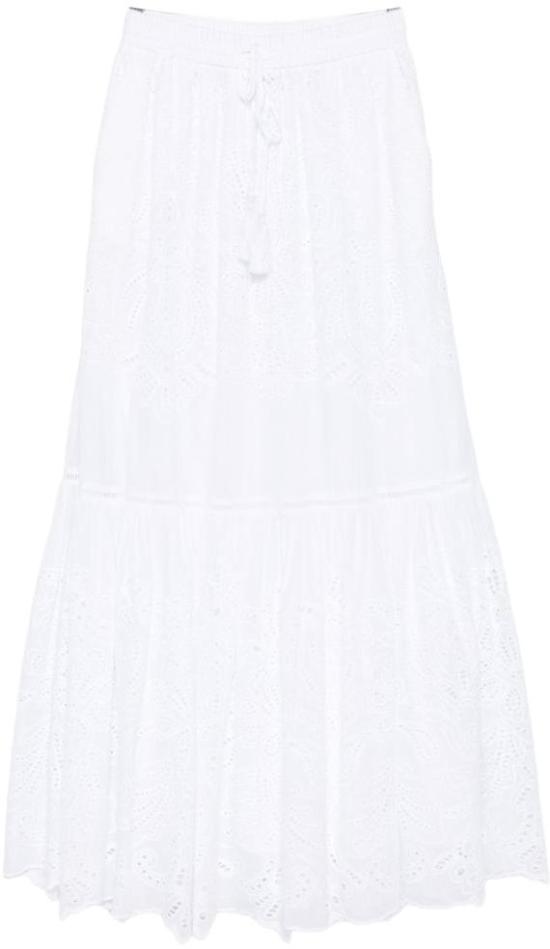 26SS 에르마노 피렌제 롱 스커트 D48EO012EN0MF010 WHITE