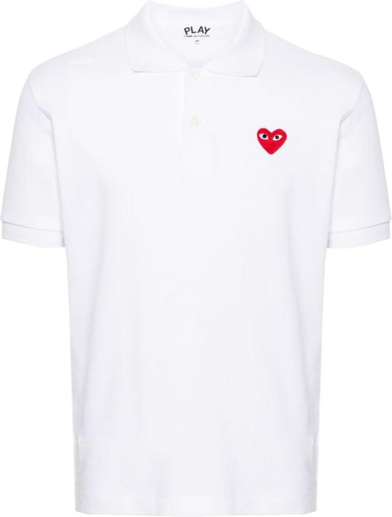 25FW 꼼데가르송 폴로 티셔츠 AXT0065 WHITE