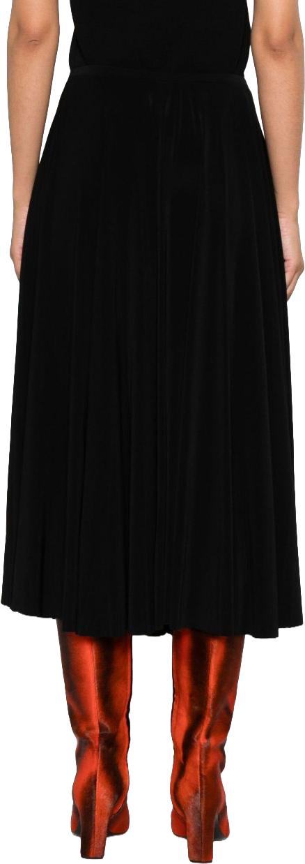26SS 노마카말리 롱 스커트 KK225SPLQ42001 BLACK - NORMA KAMALI