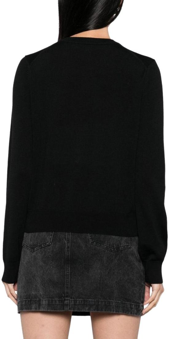 26SS 메종키츠네 베이비 폭스 메리노 레귤러 가디건 PW00502KT1181P199 BLACK - MAISON KITSUNE