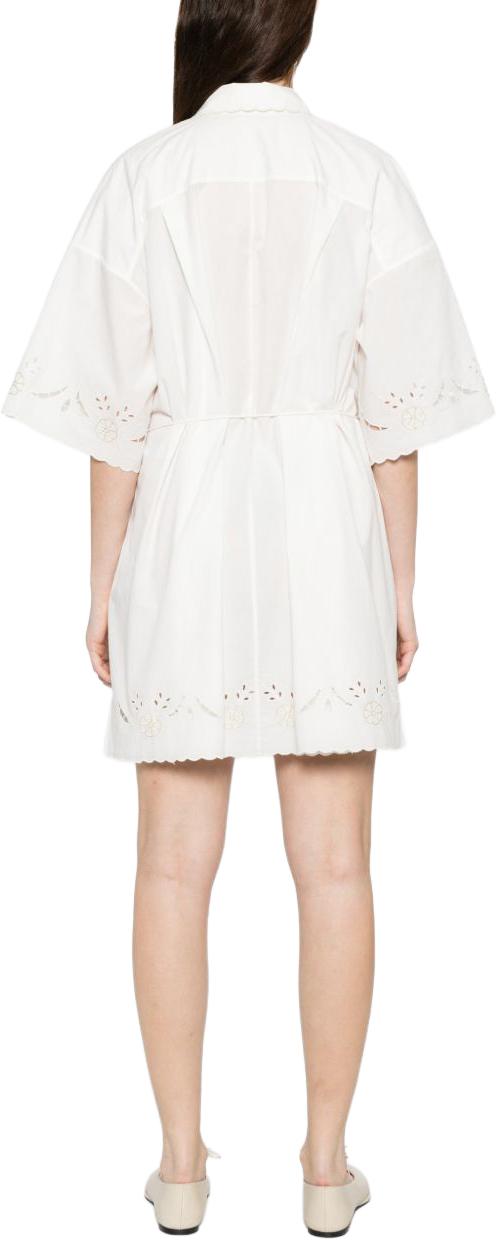 26SS 포르테포르테 숏 원피스 14847MYDRESSCRYSTAL WHITE - FORTE FORTE