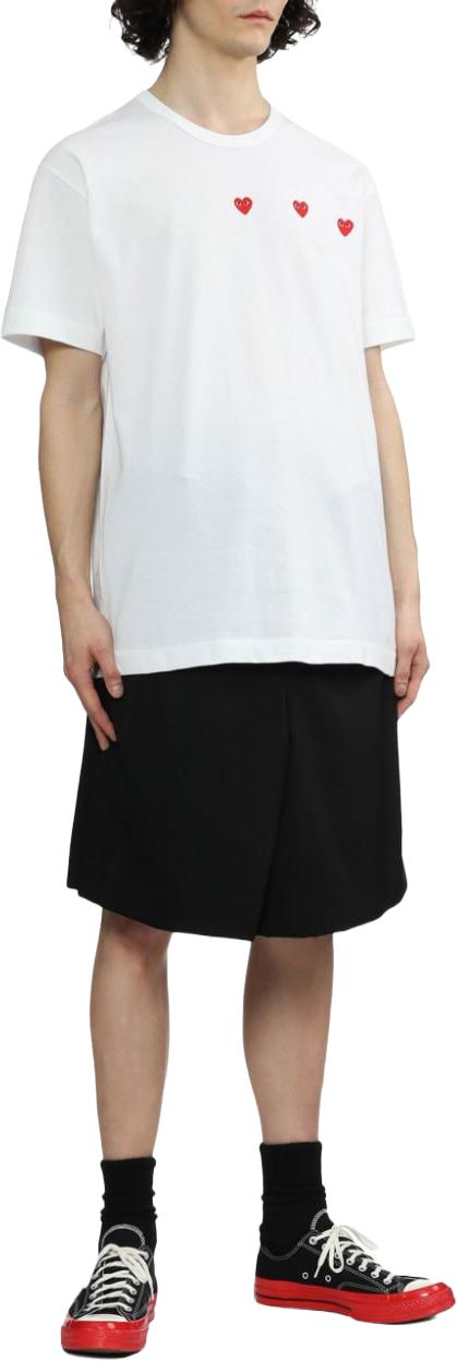 26SS 꼼데가르송 반팔 티셔츠 AXT3373 WHITE - COMME DES GARCONS