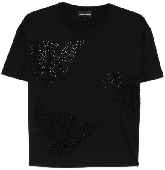 26SS 엠포리오 아르마니 반팔 티셔츠 EW003595AF12597UC001 BLACK