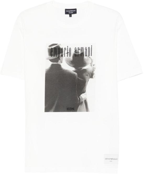 26SS 엠포리오 아르마니 반팔 티셔츠 EM004751AF23082F0044 WHITE