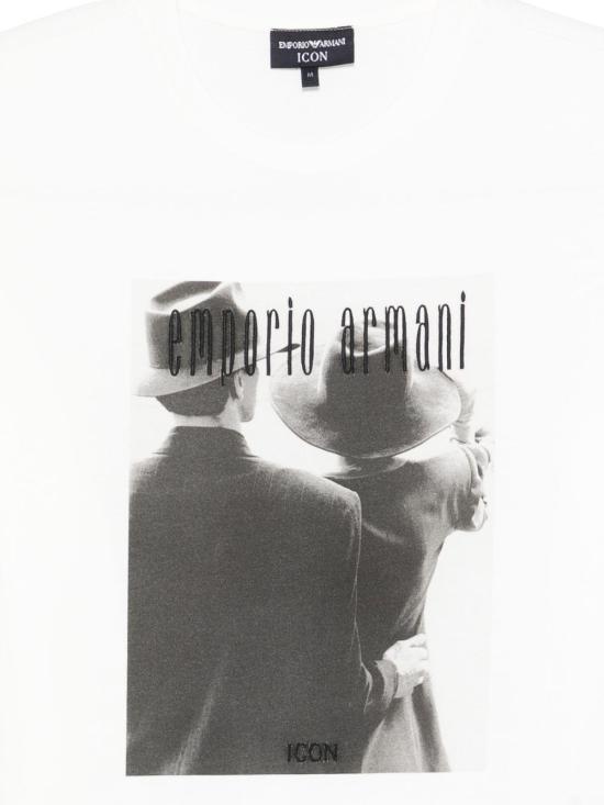26SS 엠포리오 아르마니 반팔 티셔츠 EM004751AF23082F0044 WHITE - EMPORIO ARMANI