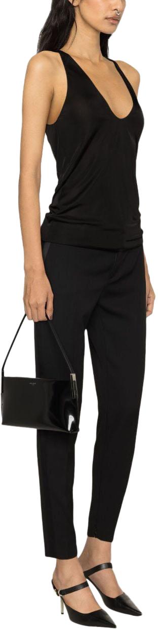  생로랑 민소매 티셔츠 770861Y7F981000 BLACK - SAINT LAURENT