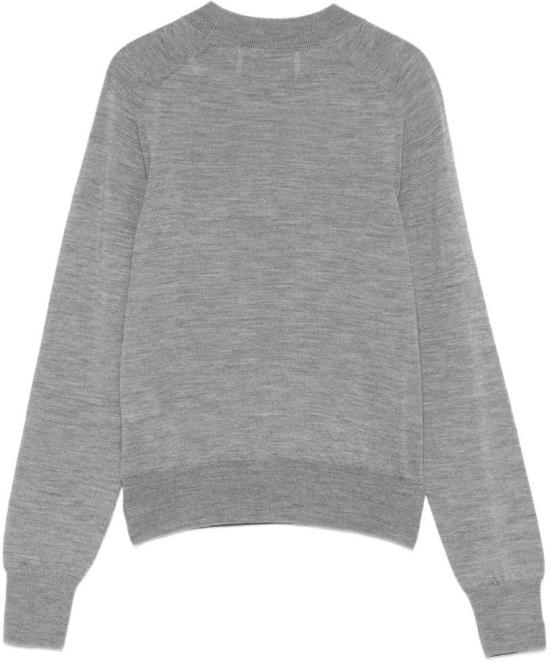 26SS 아미 스몰 하트 로고 울 니트 FKS867KN00390504 GREY - AMI