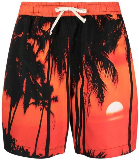  블루스카이인 스윔팬츠 BS2203SW010PRINTSUN ORANGE